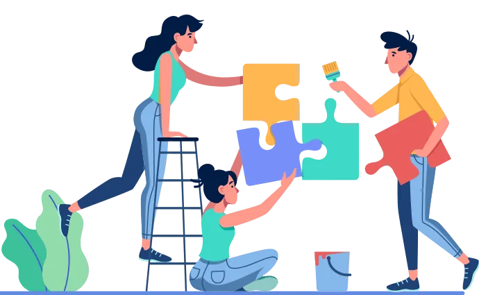 Collaborative team building digital solutions