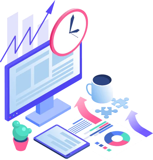 Technology consultation and project planning illustration