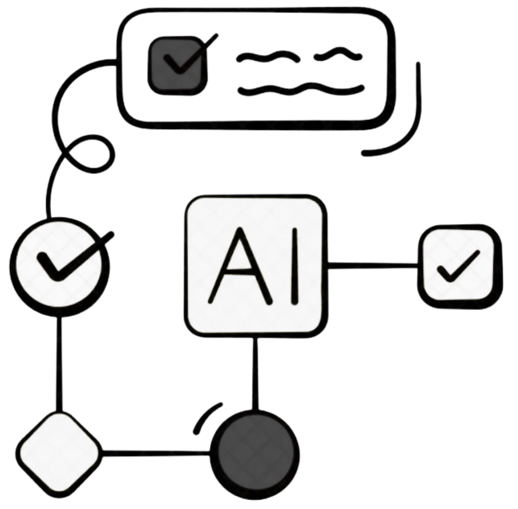 AI automation and intelligent workflow icon