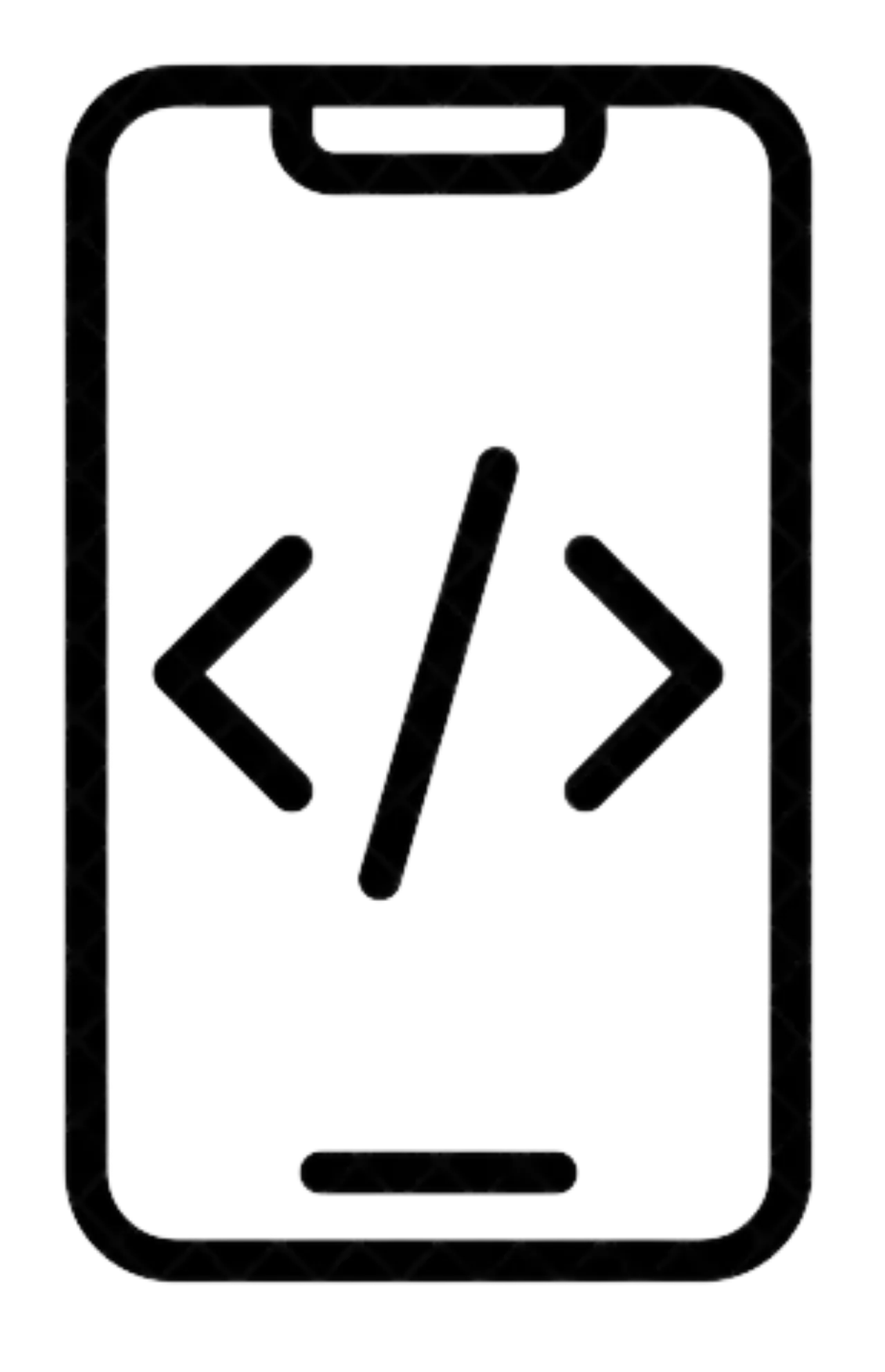 Mobile app development icon